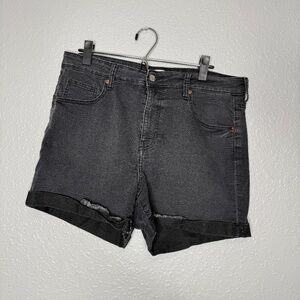 H&M‎ high waist black shorts with stretch